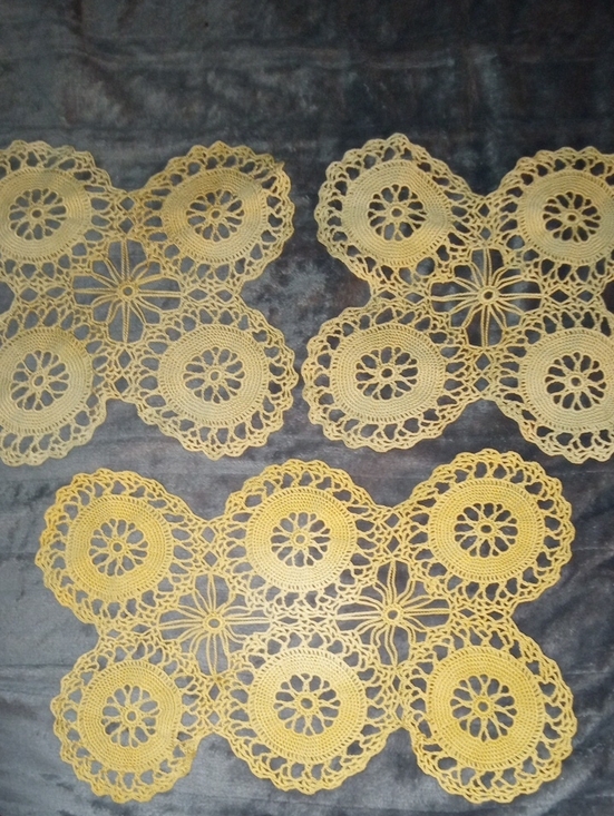 Vintage Other - 3 Vintage Handmade Doilies